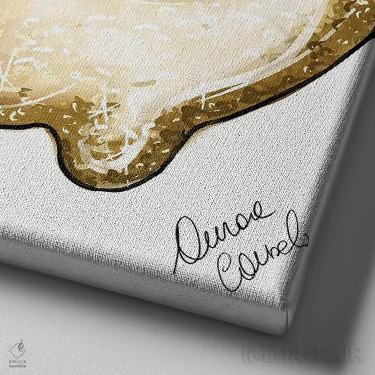 تابلو طلای روان اثر آتلیه کنسولو (استودیو هنری) - نمای نزدیک بافت بوم