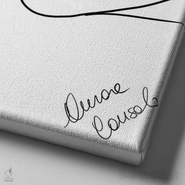 تابلو رژلب قرمز اثر آتلیه کنسولو (استودیو هنری) - نمای نزدیک بافت بوم