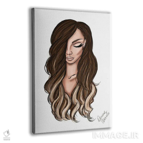 تابلو مو اثر آتلیه کنسولو (استودیو هنری) - نمای پرسپکتیو محصول