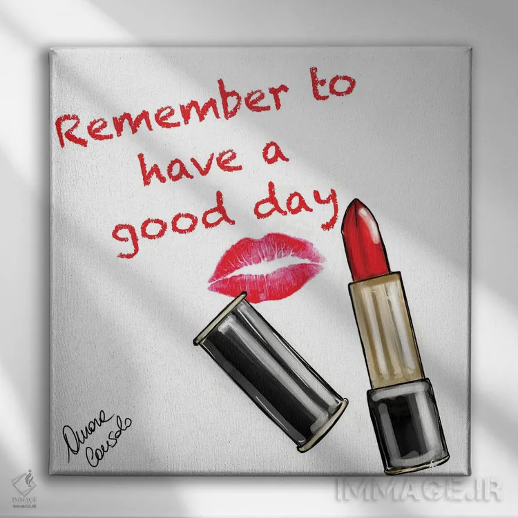 تابلو روز خوبی داشته باش اثر آتلیه کنسولو (استودیو هنری) - نمای روبهرو روی دیوار