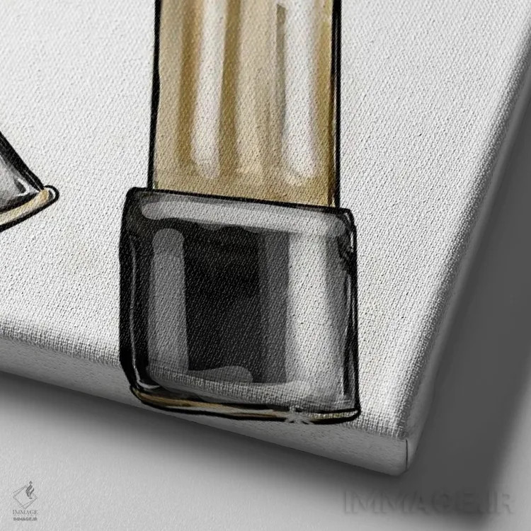 تابلو روز خوبی داشته باش اثر آتلیه کنسولو (استودیو هنری) - نمای نزدیک بافت بوم