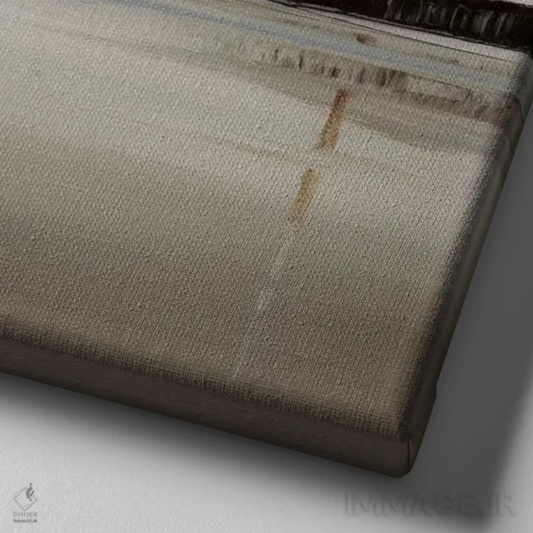 تابلو کشتیرانی خاکستری ۱ اثر آندریا کوک - نمای نزدیک بافت بوم