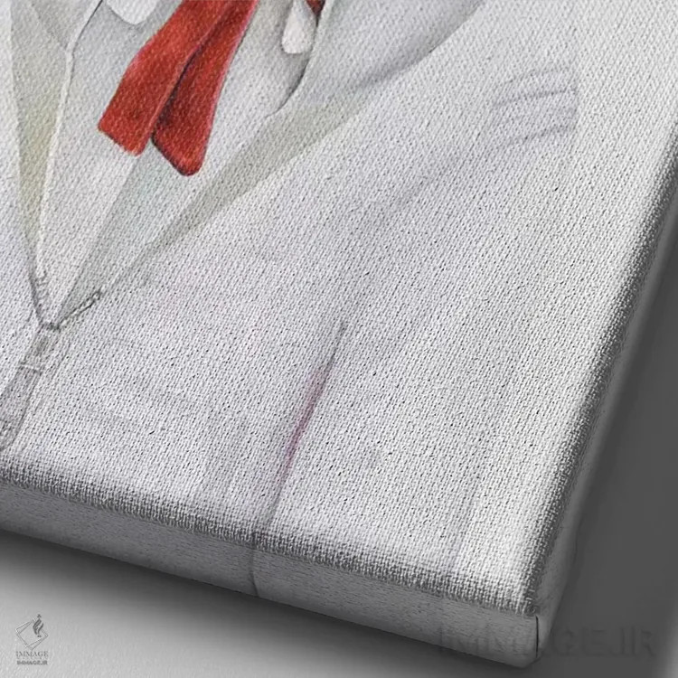 تابلو گربه ستارهای (فضایی) اثر انیمال کرو (گروه هنری/نام هنری) - نمای نزدیک بافت بوم