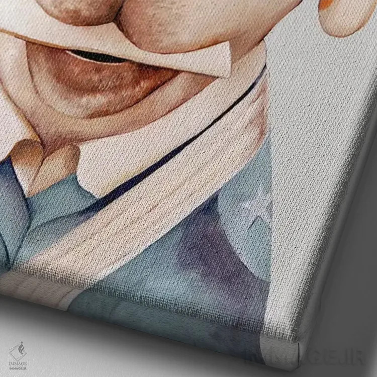 تابلو سگ پیک اثر انیمال کرو (گروه هنری/نام هنری) - نمای نزدیک بافت بوم