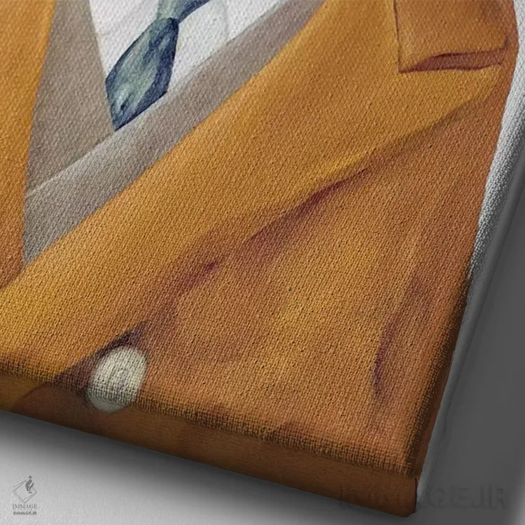 تابلو گربه کارآگاه اثر انیمال کرو (گروه هنری/نام هنری) - نمای نزدیک بافت بوم