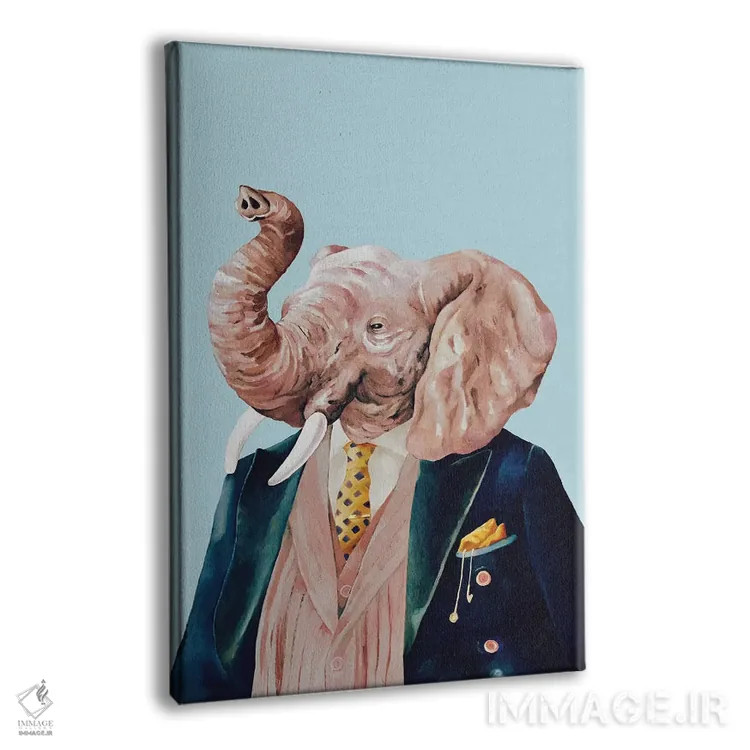 تابلو فیل اثر انیمال کرو (گروه هنری/نام هنری) - نمای پرسپکتیو محصول