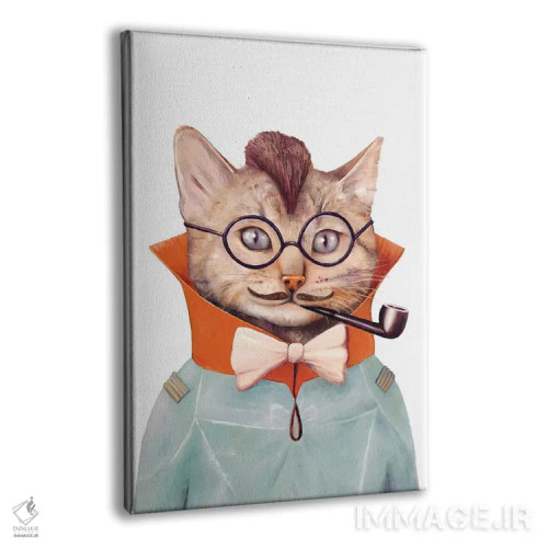 تابلو گربه خاص و متنوع اثر انیمال کرو (گروه هنری/نام هنری) - نمای پرسپکتیو محصول