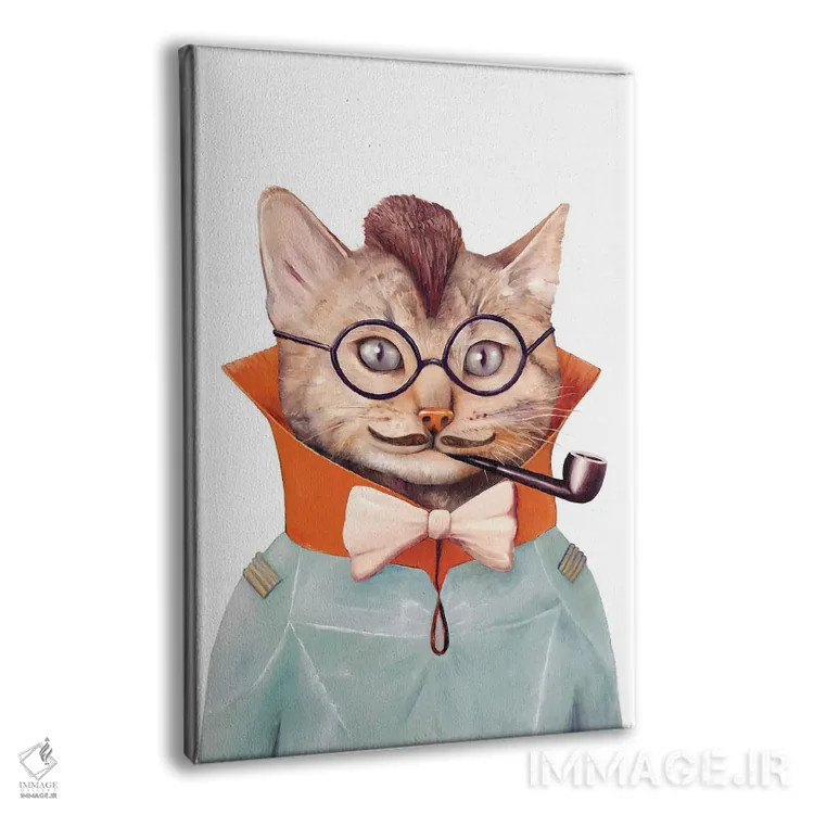 تابلو گربه خاص و متنوع اثر انیمال کرو (گروه هنری/نام هنری) - نمای پرسپکتیو محصول