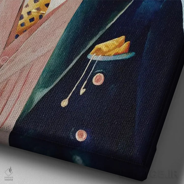 تابلو فیل اثر انیمال کرو (گروه هنری/نام هنری) - نمای نزدیک بافت بوم