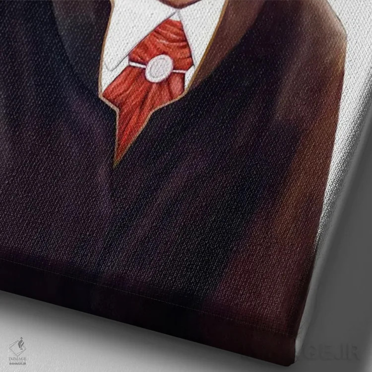 تابلو دوگ دو بوردو (نژاد سگ فرانسوی) اثر انیمال کرو (گروه هنری/نام هنری) - نمای نزدیک بافت بوم