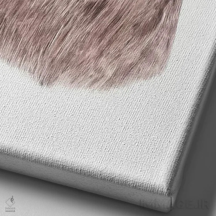 تابلو فک خزدار اثر انیمال کرو (گروه هنری/نام هنری) - نمای نزدیک بافت بوم