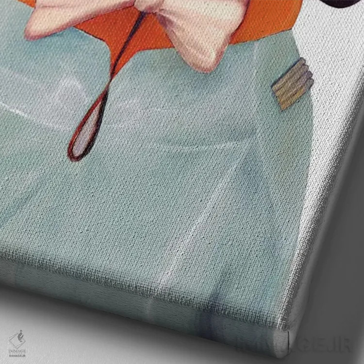 تابلو گربه خاص و متنوع اثر انیمال کرو (گروه هنری/نام هنری) - نمای نزدیک بافت بوم