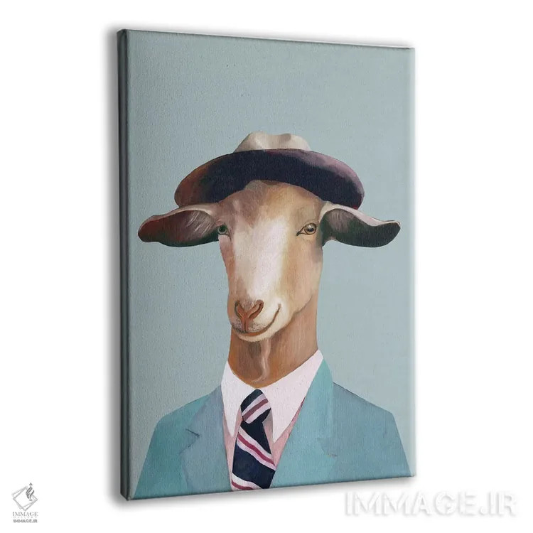 تابلو بز اثر انیمال کرو (گروه هنری/نام هنری) - نمای پرسپکتیو محصول