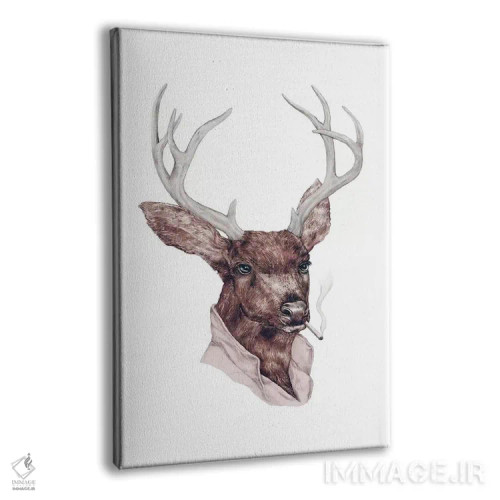 تابلو آهو/گوزن شرور اثر انیمال کرو (گروه هنری/نام هنری) - نمای پرسپکتیو محصول