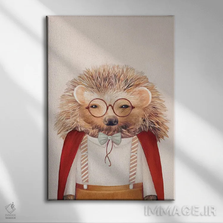 تابلو جوجهتیغی اثر انیمال کرو (گروه هنری/نام هنری) - نمای روبهرو روی دیوار