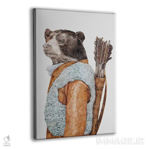 تابلو خرس شکارچی اثر انیمال کرو (گروه هنری/نام هنری) - نمای پرسپکتیو محصول