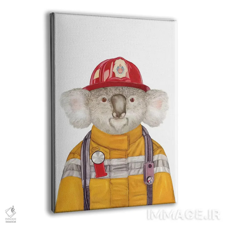 تابلو کوالای آتشنشان اثر انیمال کرو (گروه هنری/نام هنری) - نمای پرسپکتیو محصول