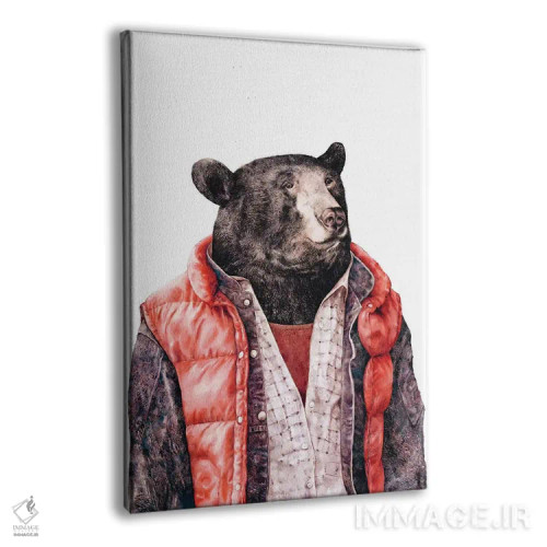 تابلو خرس سیاه اثر انیمال کرو (گروه هنری/نام هنری) - نمای پرسپکتیو محصول