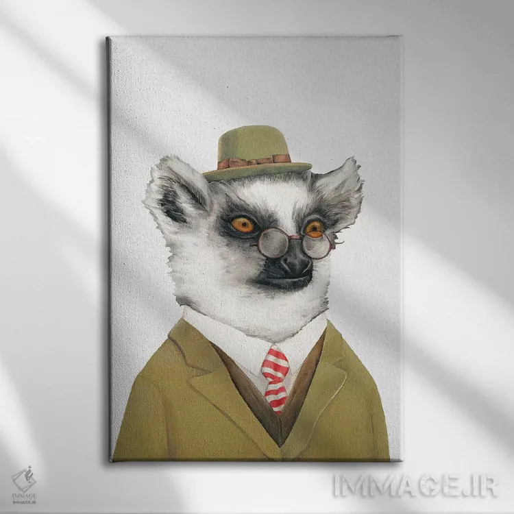 تابلو لمور اثر انیمال کرو (گروه هنری/نام هنری) - نمای روبهرو روی دیوار