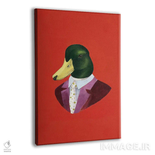 تابلو اردک کلهسبز اثر انیمال کرو (گروه هنری/نام هنری) - نمای پرسپکتیو محصول