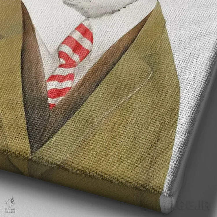 تابلو لمور اثر انیمال کرو (گروه هنری/نام هنری) - نمای نزدیک بافت بوم