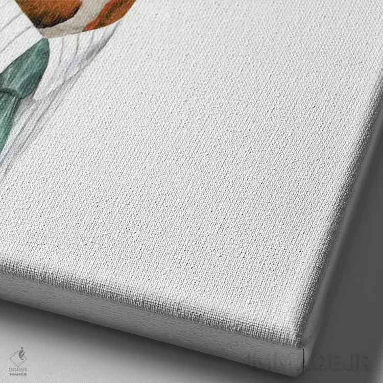 تابلو آقای زرافه اثر انیمال کرو (گروه هنری/نام هنری) - نمای نزدیک بافت بوم