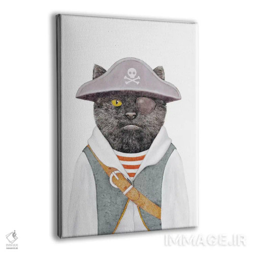 تابلو گربه دزد دریایی اثر انیمال کرو (گروه هنری/نام هنری) - نمای پرسپکتیو محصول