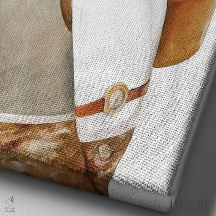 تابلو جغد مسافر اثر انیمال کرو (گروه هنری/نام هنری) - نمای نزدیک بافت بوم