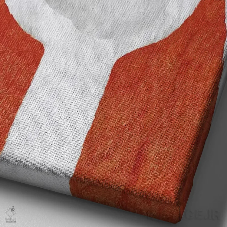 تابلو خرس قطبی بابانوئل اثر انیمال کرو (گروه هنری/نام هنری) - نمای نزدیک بافت بوم