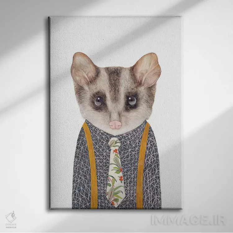 تابلو اپوسوم اثر انیمال کرو (گروه هنری/نام هنری) - نمای روبهرو روی دیوار