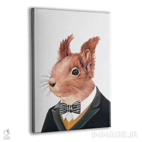 تابلو سنجاب قرمز اثر انیمال کرو (گروه هنری/نام هنری) - نمای پرسپکتیو محصول