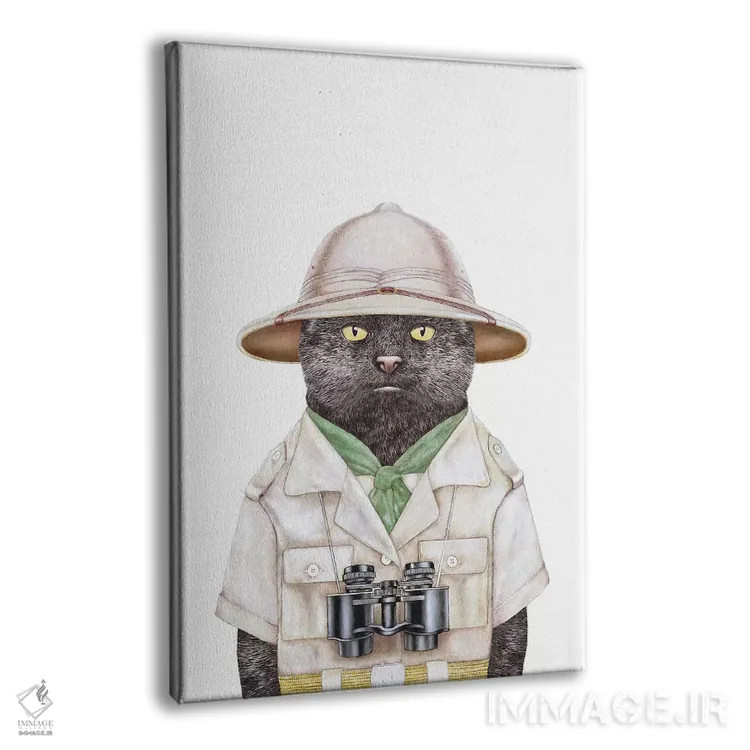 تابلو گربه سافاری اثر انیمال کرو (گروه هنری/نام هنری) - نمای پرسپکتیو محصول