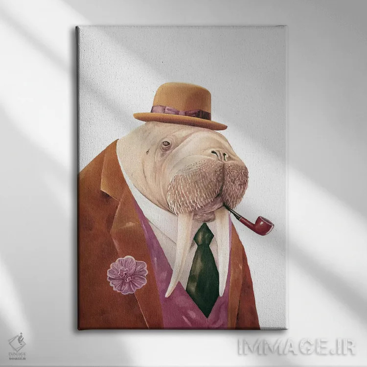 تابلو والروس اثر انیمال کرو (گروه هنری/نام هنری) - نمای روبهرو روی دیوار