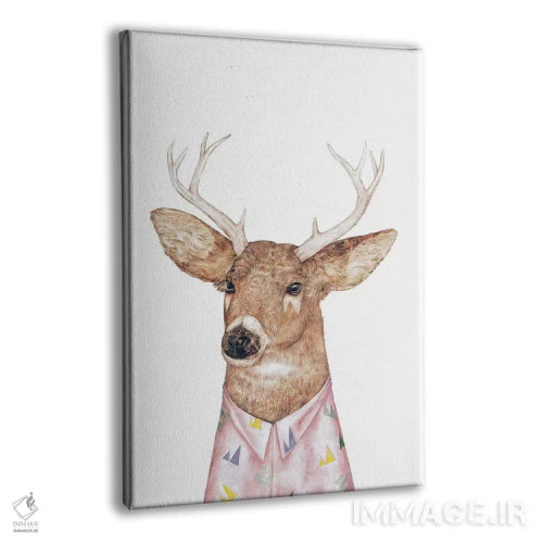 تابلو گوزن دمسفید اثر انیمال کرو (گروه هنری/نام هنری) - نمای پرسپکتیو محصول