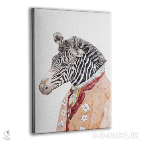 تابلو گورخر اثر انیمال کرو (گروه هنری/نام هنری) - نمای پرسپکتیو محصول