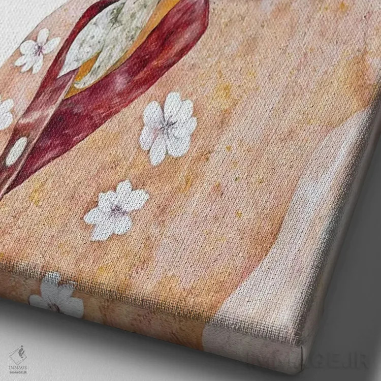 تابلو گورخر اثر انیمال کرو (گروه هنری/نام هنری) - نمای نزدیک بافت بوم