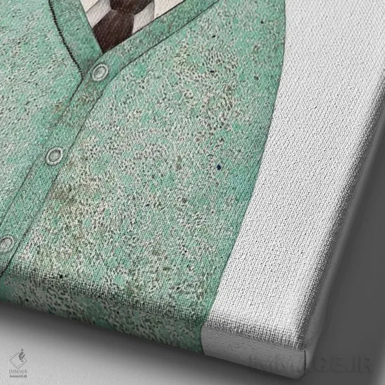 تابلو دالماتین (نژاد سگ لکدار) اثر انیمال کرو (گروه هنری/نام هنری) - نمای نزدیک بافت بوم