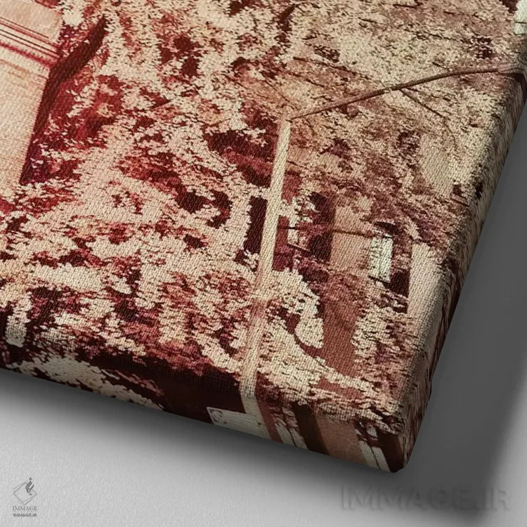 تابلو بالا شهر (مناطق اعیان نشین شهری) اثر آکوستا - نمای نزدیک بافت بوم