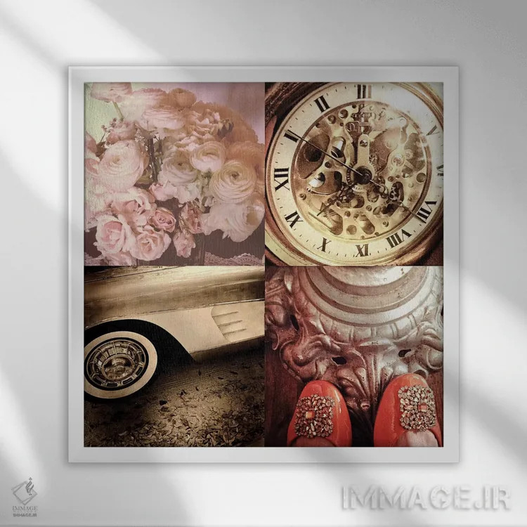 تابلو سبک قدیمی I اثر آکوستا - نمای قابدار سفید