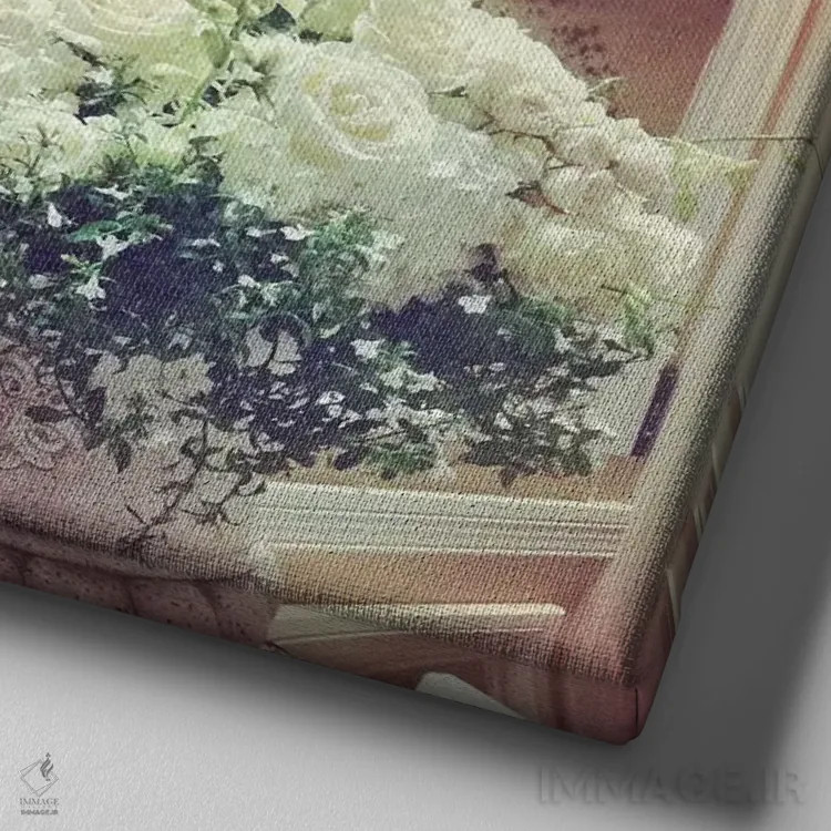 تابلو سبک قدیمی II اثر آکوستا - نمای نزدیک بافت بوم