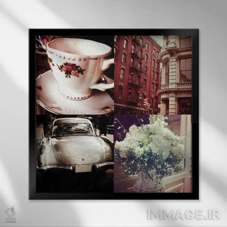 تابلو سبک قدیمی II اثر آکوستا - نمای قابدار مشکی