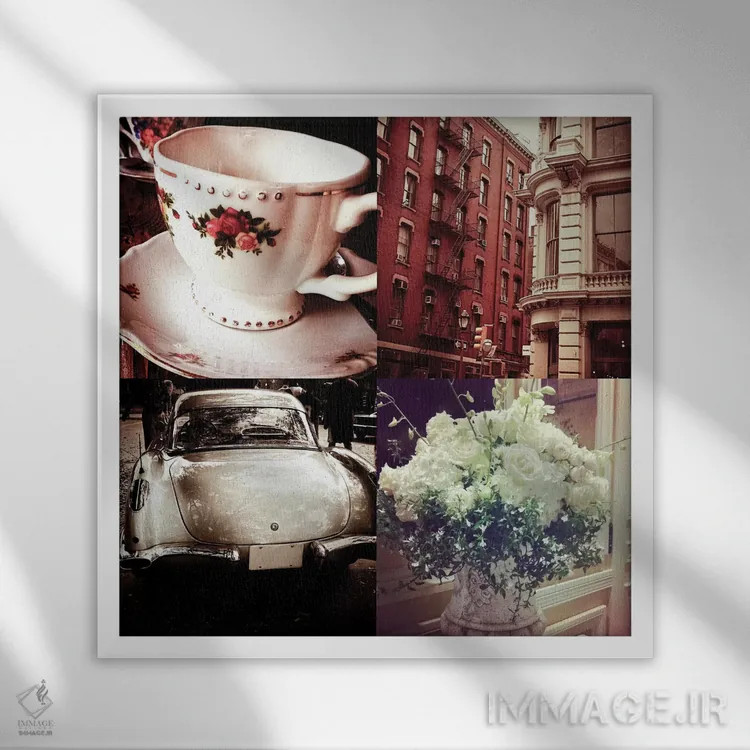 تابلو سبک قدیمی II اثر آکوستا - نمای قابدار سفید