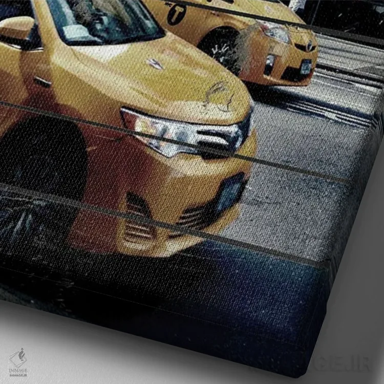 تابلو به سوی شهر اثر آکوستا - نمای نزدیک بافت بوم