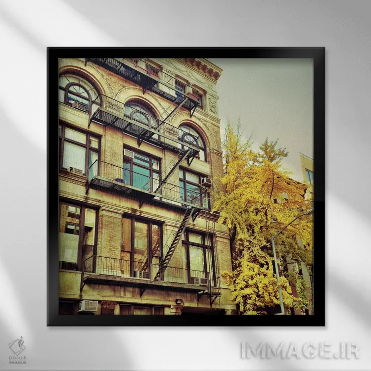تابلو عصر چلسی I اثر آکوستا - نمای قابدار مشکی