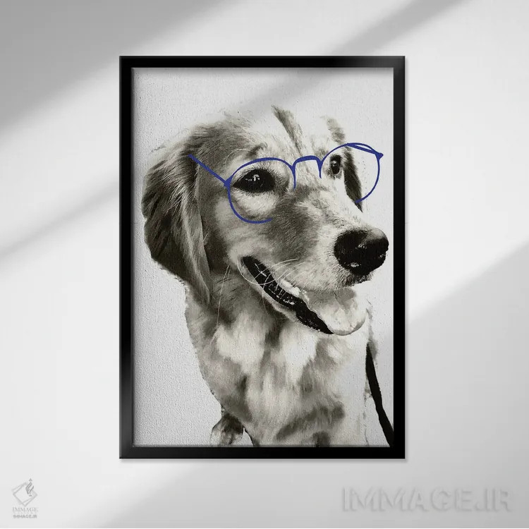 تابلو روی خوش قضیه اثر آکوستا - نمای قابدار مشکی