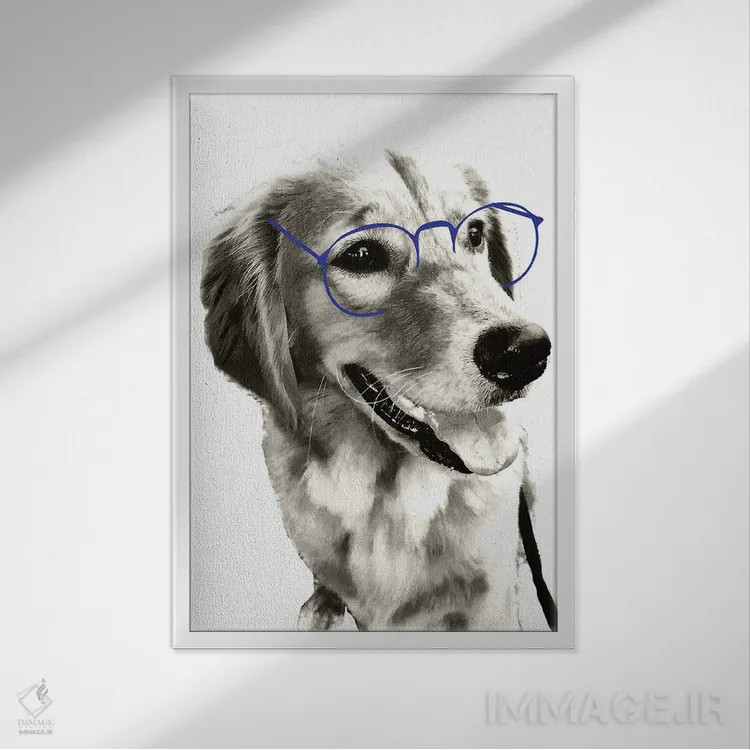 تابلو روی خوش قضیه اثر آکوستا - نمای قابدار سفید