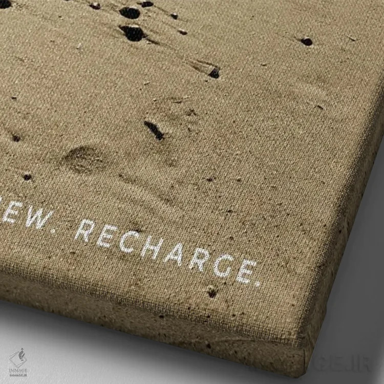 تابلو آرامش، تجدید نیرو و شارژ مجدد اثر آکوستا - نمای نزدیک بافت بوم