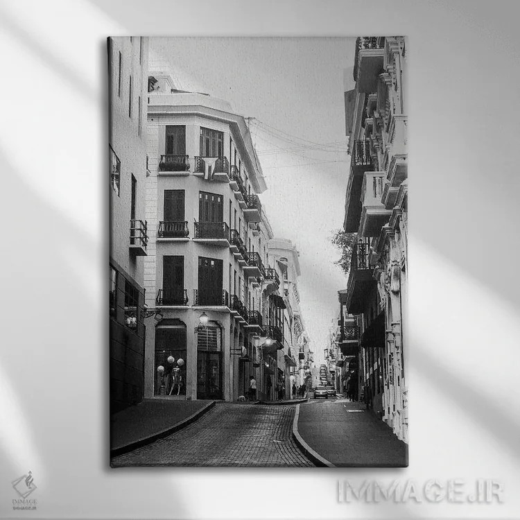 تابلو سن خوان قدیم I (پورتوریکو) اثر آکوستا - نمای روبهرو روی دیوار