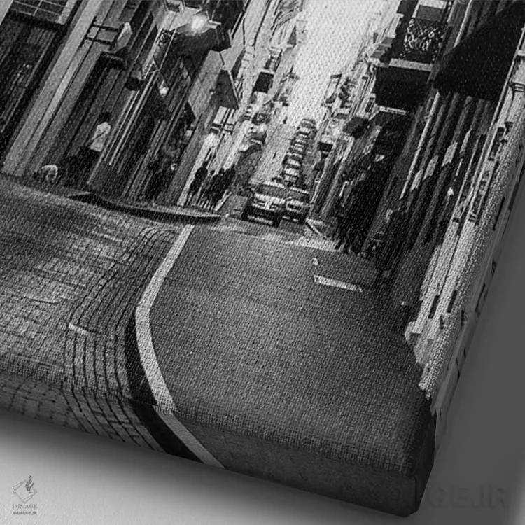 تابلو سن خوان قدیم I (پورتوریکو) اثر آکوستا - نمای نزدیک بافت بوم