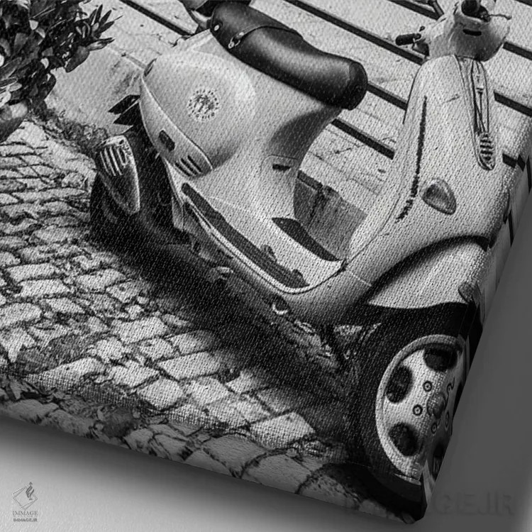 تابلو سن خوان قدیم III (پورتوریکو) اثر آکوستا - نمای نزدیک بافت بوم